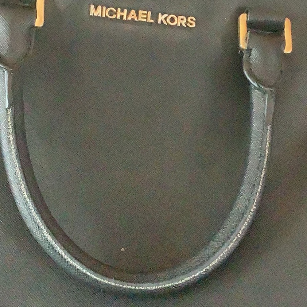 Michael Kors Black Leather Women's Briefcase - Picture 4 of 16